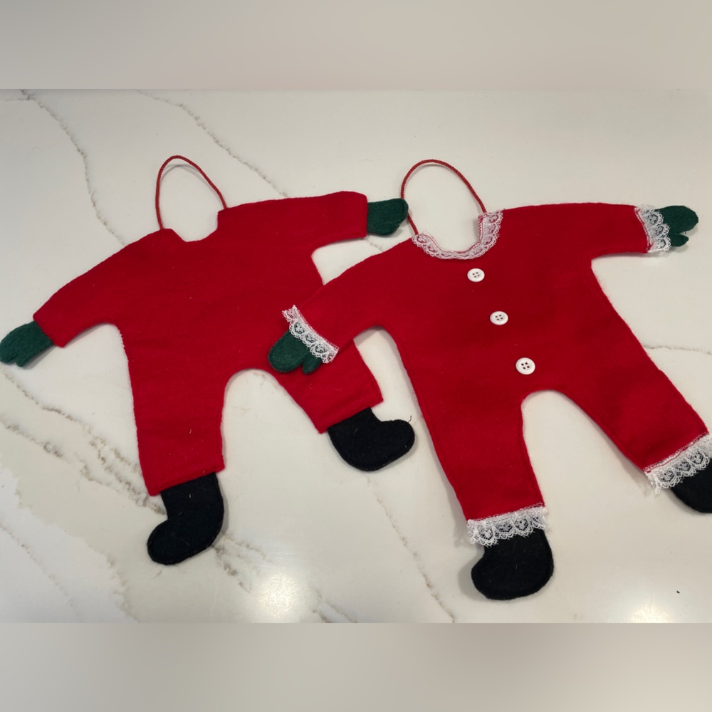 Handmade Santa and Mrs. Claus Door Knob Hanger
